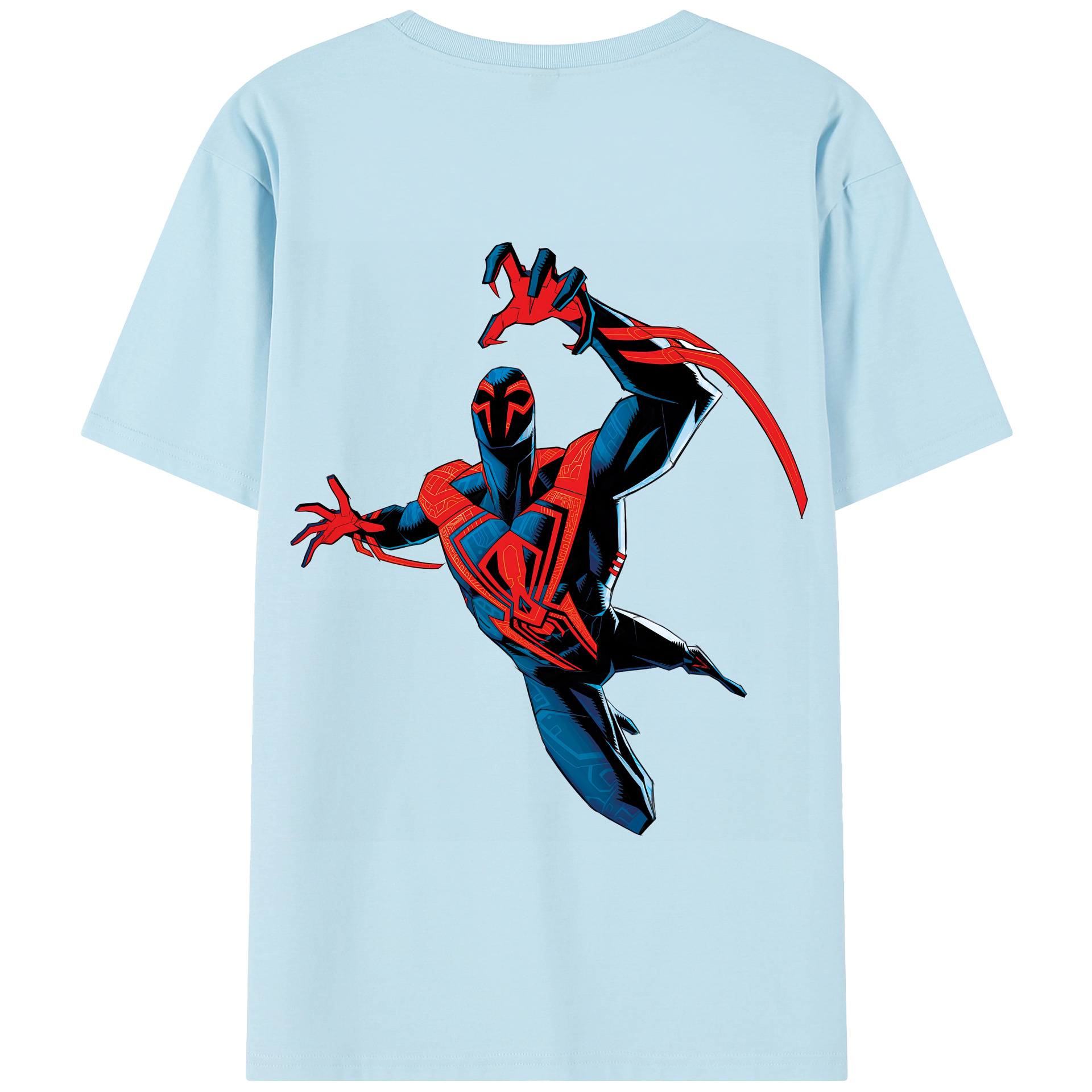 （画像用） Spider Man スパイダーマン 綿100％半袖Tシャツ（背面プリント）